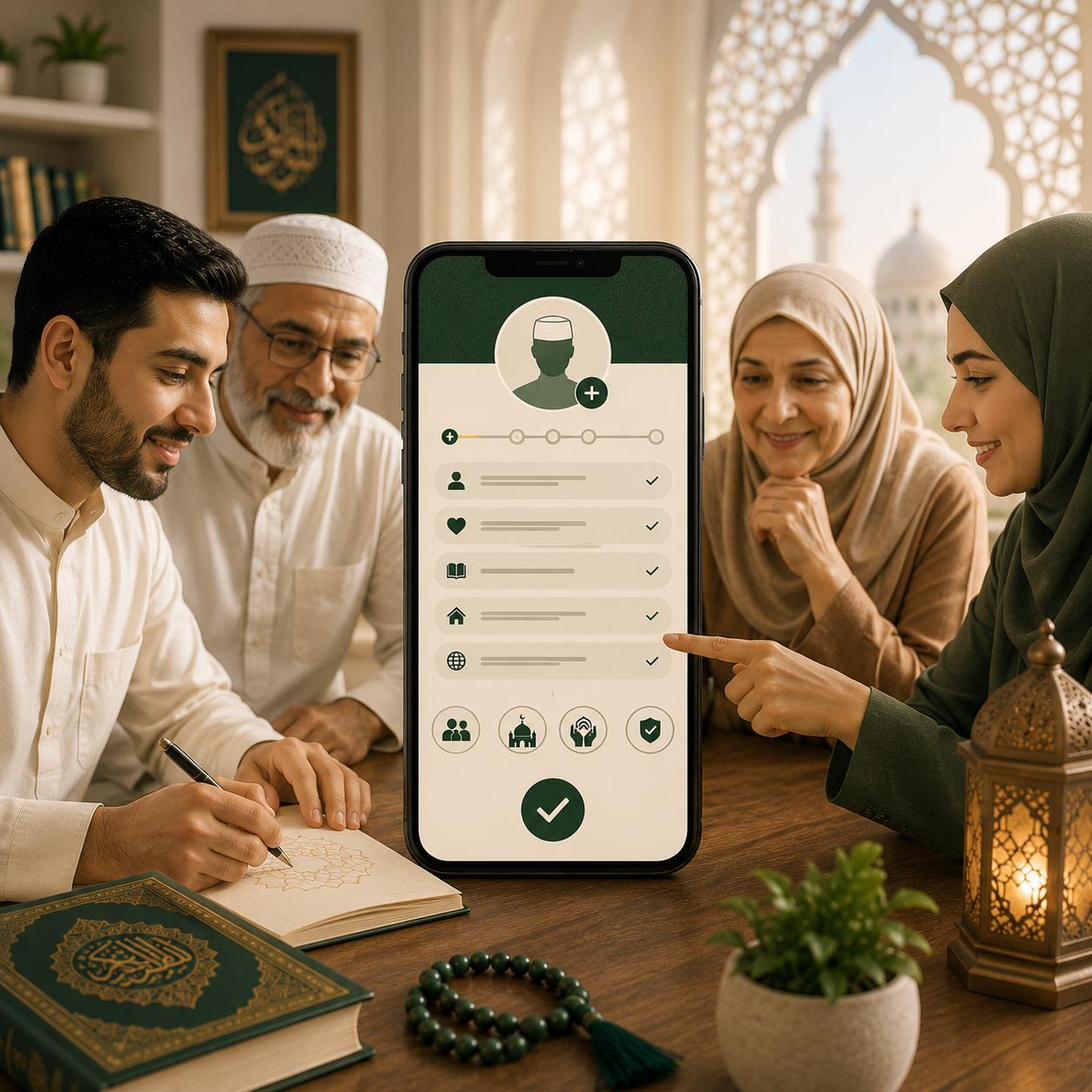 Creating a profile on a device